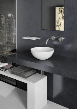 SLIDE - Countertop round Vetro Freddo® washbasin by Glass Design - view 3